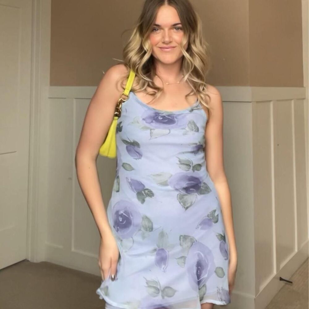 Vintage Lilac Slip Dress S